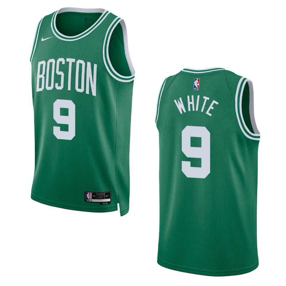 Men's Boston Celtics Derrick White #9 Icon Edition Kelly Green Swingman 2022-23 Jersey 2401NGXS